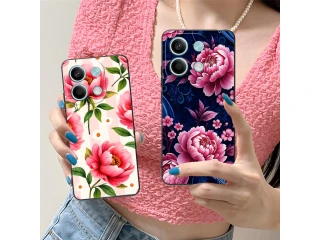 الفاوانيا الزهور قضية الهاتف المحمول ل Xiaomi Redmi ملاحظة 14 13 12 11 S برو ...