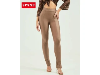 Form-fitting leggings women pencil بنطال slim high waisted
