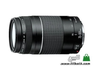 عدسة كانون 75-300 mm للبيع
